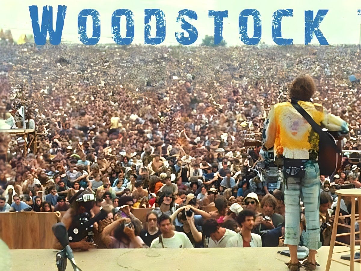 The only number one hit played at Woodstock