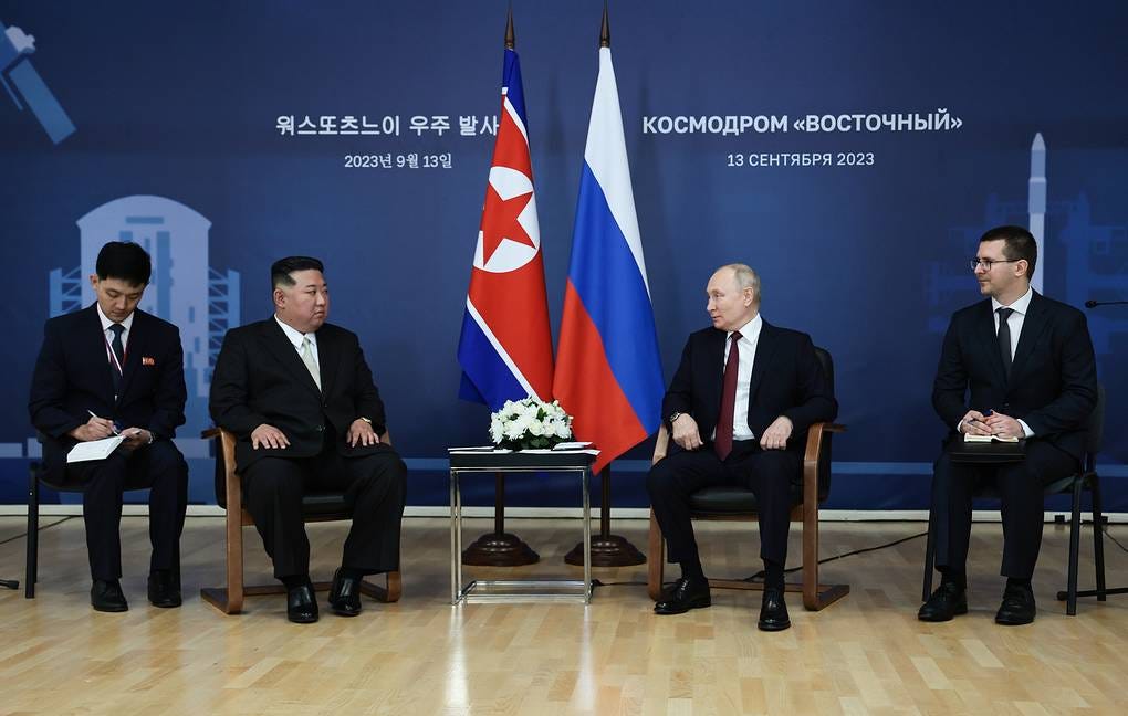 North Korean leader Kim Jong Un and Russian President Vladimir Putin Vladimir Smirnov/TASS