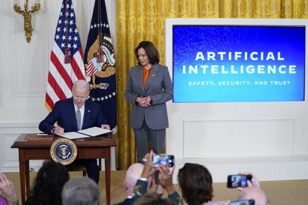 Biden signs ambitious executive order addressing AI | AP News