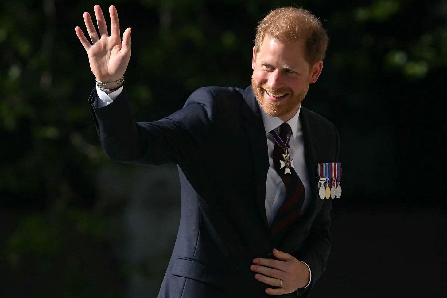 Prince Harry Attends Invictus Games Service, Royal Family Does Not
