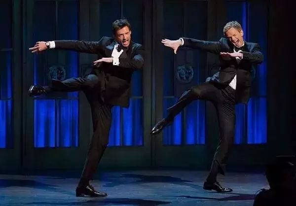 neil patrick harris dancing with hugh jackman movie tv tech geeks interview