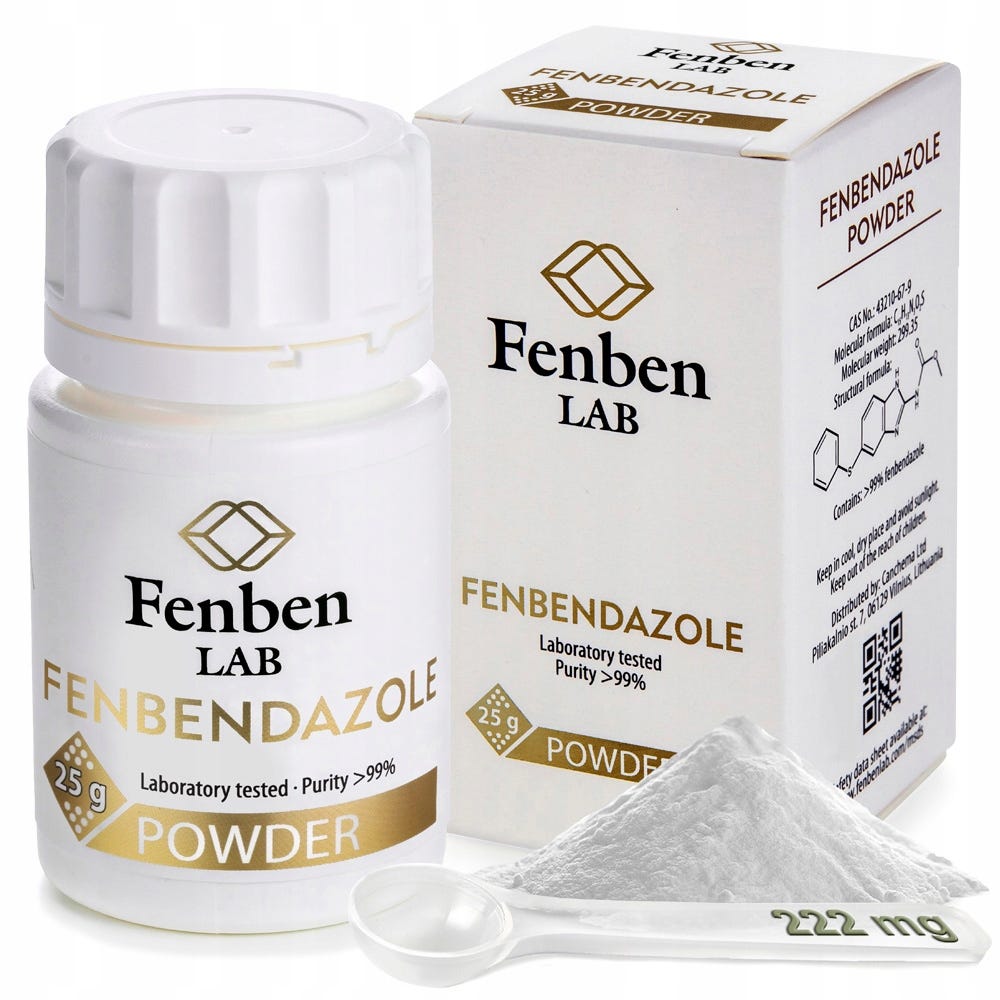 Fenbendazole 25g Powder, Part. &gt; 99% Fenben Lab (4779024960206) • Cena,  Opinie • Pozostałe 16007368739 • Allegro