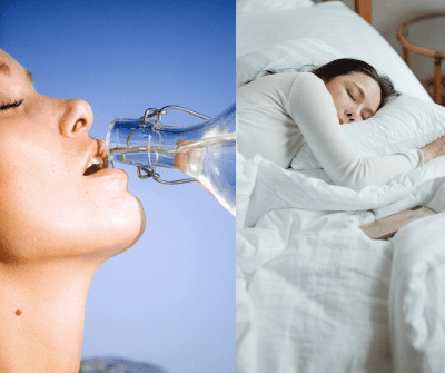 Lose weight fast naturally by getting plenty of water and sleep