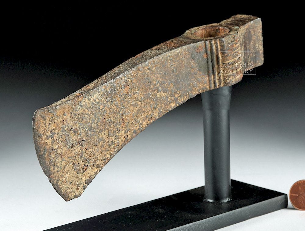 Roman Iron Axe Head sold at auction on 5th July | Bidsquare