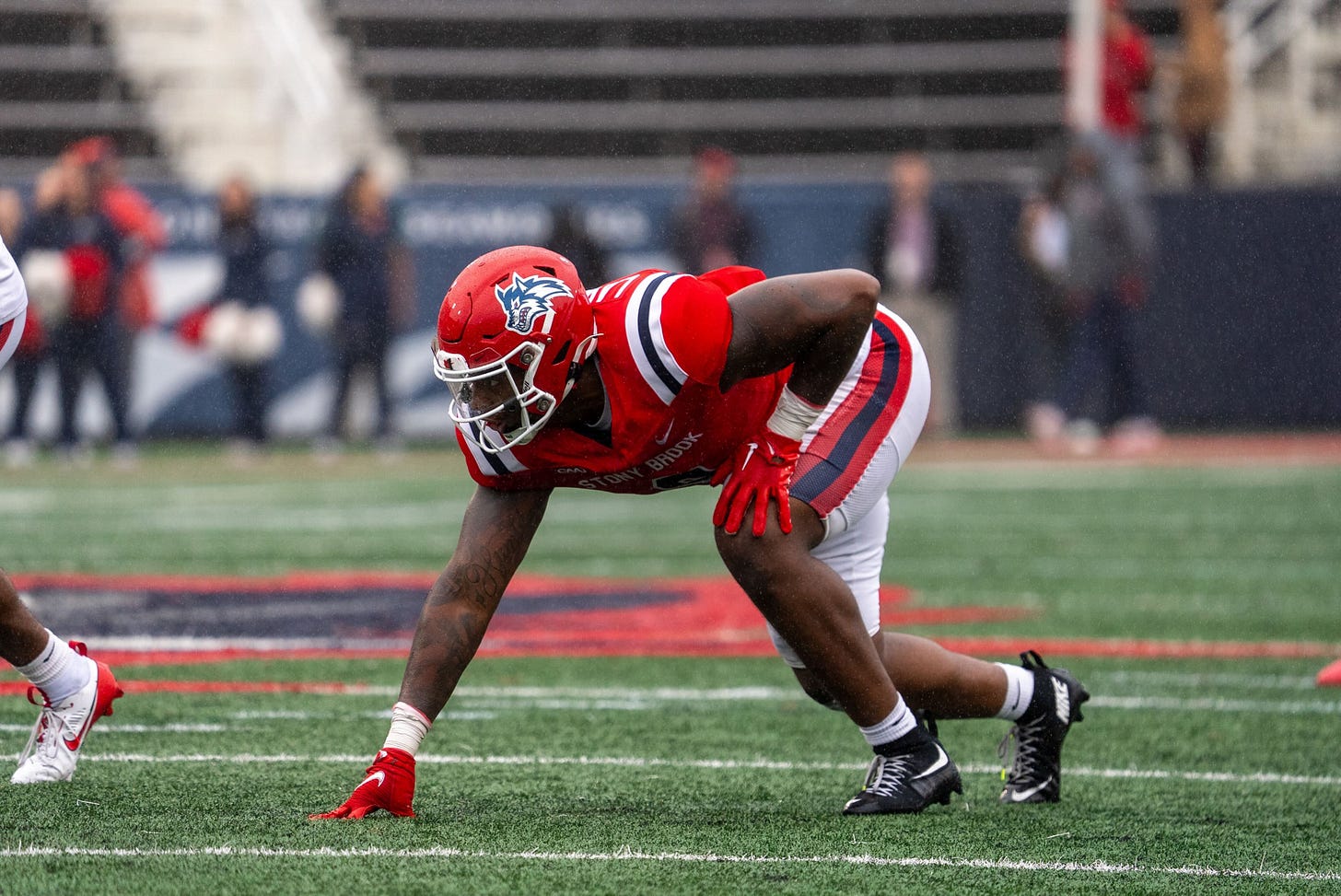 Chris Hummer on X: "Stony Brook d-lineman Rushawn Lawrence has set five  visits so far, his agents @callmeagentdwil and @FCProspects_ tell @mzenitz  and I. Dec. 12: Georgia Tech Dec. 13: Minnesota Dec.