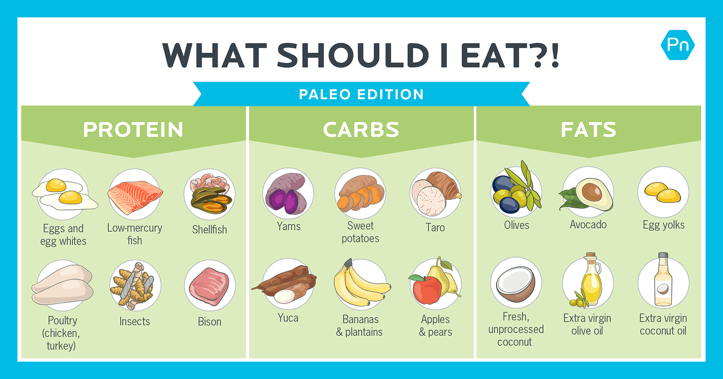 Paleo Food List: What to Eat on the Paleo Diet [Infographic]