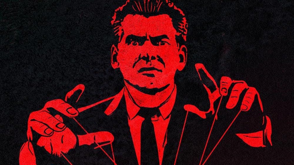 Poster art for the Mr McMahon documentary