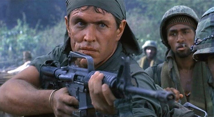 Platoon, 1986. #VietnamWarMovies | Platoon movie, Tom berenger, Platoon