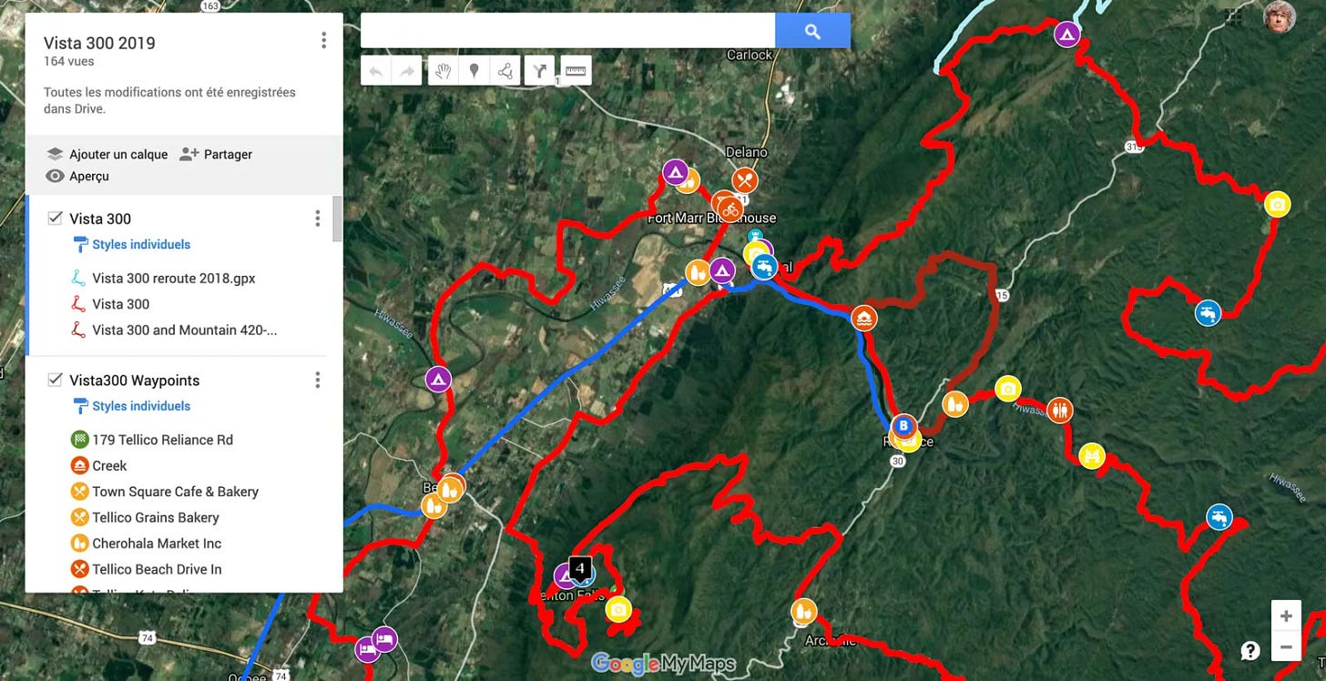Carte enrichie sur Google Map