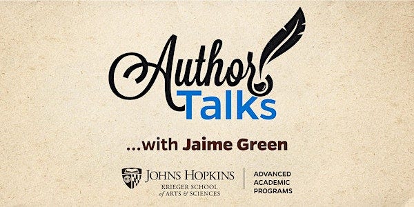 Author Talks with Jaime Green on her new book "The Possibility of Life"