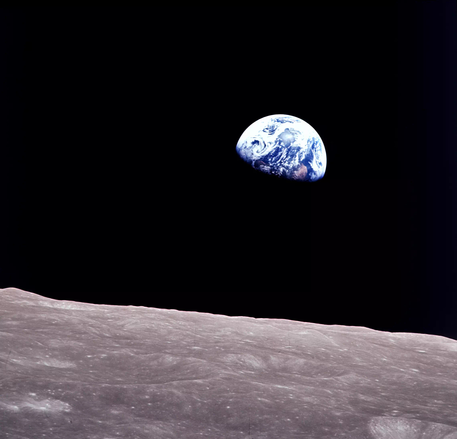 Earthrise, Apollo 8 mission photo, credit NASA