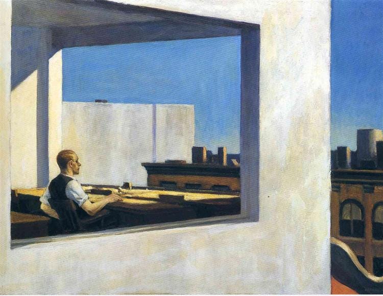 Office in a Small City, 1953 - Edward Hopper