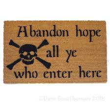 Dante skull and bones Halloween doormat ...