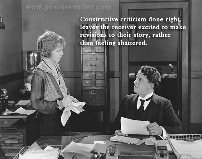 How To Give Constructive Writing Criticism (That Actually Helps) | Positive  Writer
