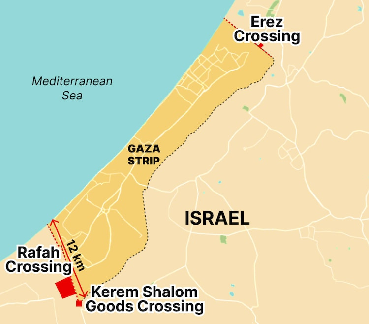 Rafah border crossing Israel Hamas war