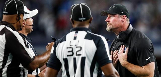Referee Brad Allen's crew blew two more crucial calls late in Lions-Cowboys  game