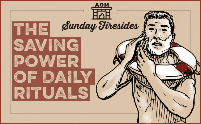 Poster of "The Saving Power Of Daily Rituals" by Sunday Firesides.