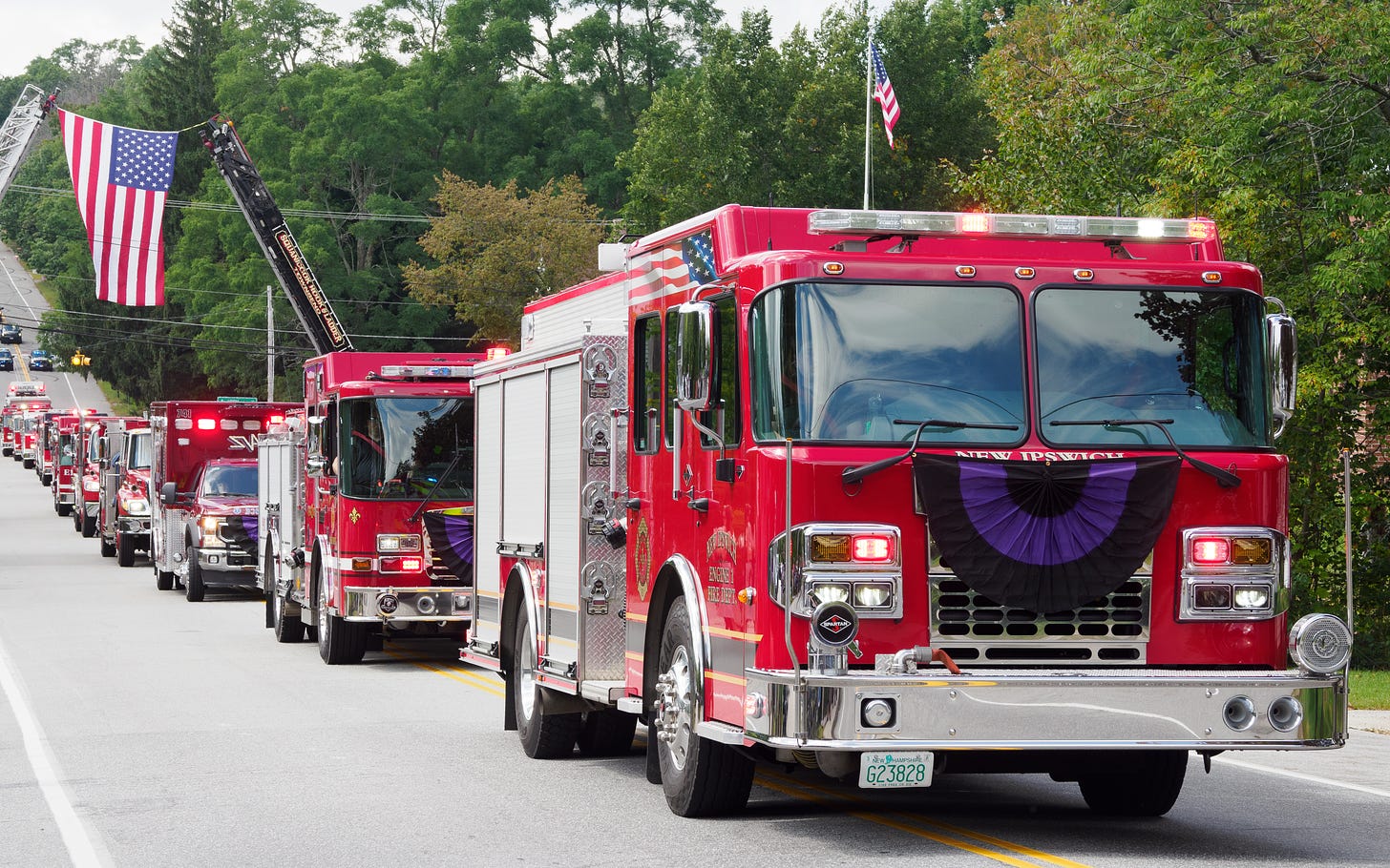 Fire Trucks from surrounding towns