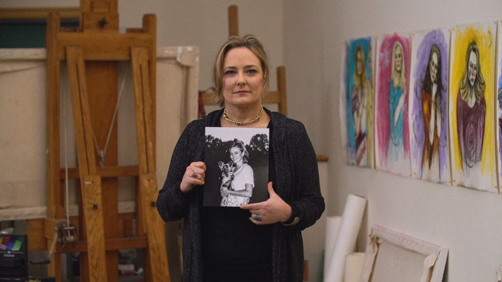 Jeffrey Epstein survivor paints portraits of other survivors: 'Each one of  those should have never happened' - ABC News