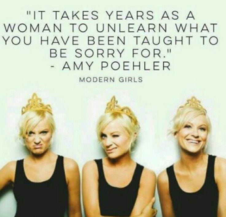 This may contain: three women with crowns on their heads and one has her arms crossed in front of her face