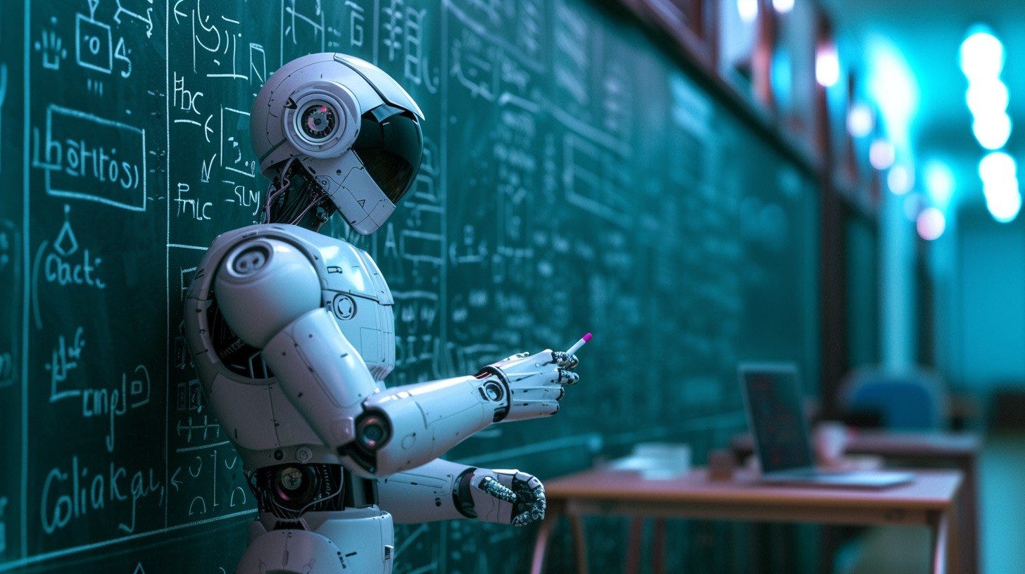 Free Robot Teaching Math Image | Download at StockCake
