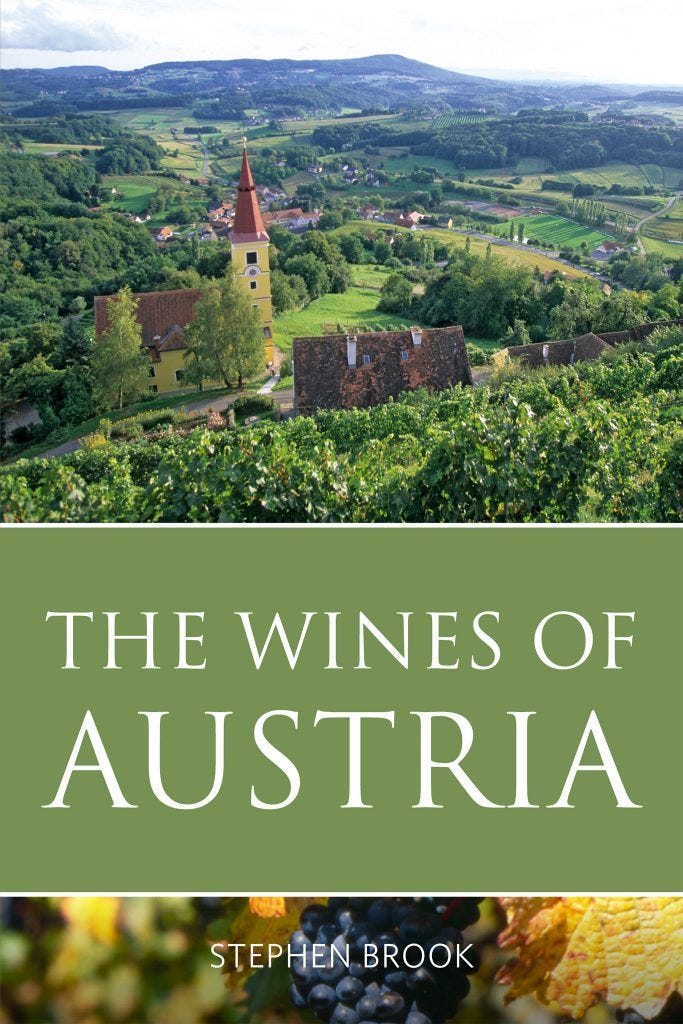 Stephen Brook - The Wines of Austria (front cover, paperback)