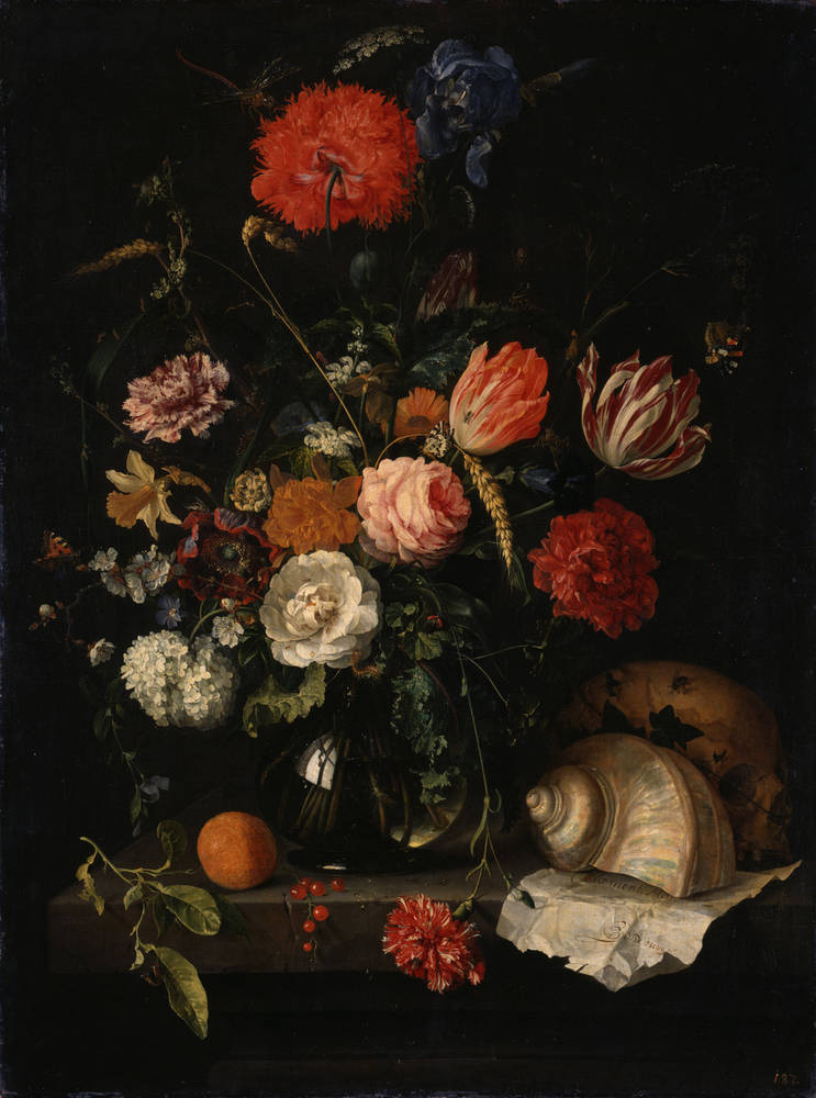 File:Jan Davidsz de Heem - Memento Mori with Flowers.jpg - Wikimedia Commons