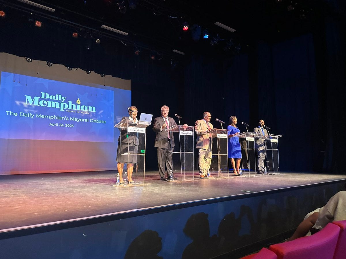 Candidates prepare for The Daily Memphian’s Mayoral Debate | April 24, 2023 | Photo by Tami Sawyer