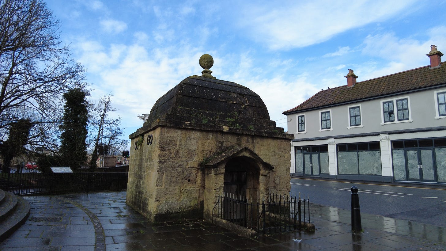 The Blind House, Trowbridge, Wiltshire, is an 18th-century lock-up. Built in 1758 it served as the town lock-up until 1854. Image; Roland Millward 