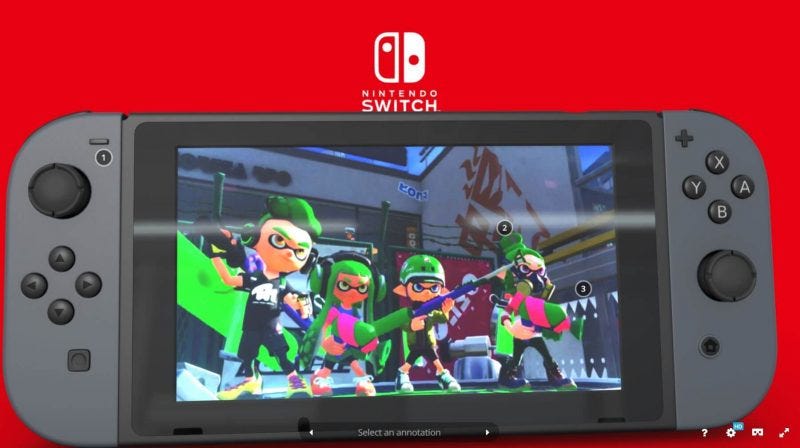 nintendo switch console tour hitting 2017