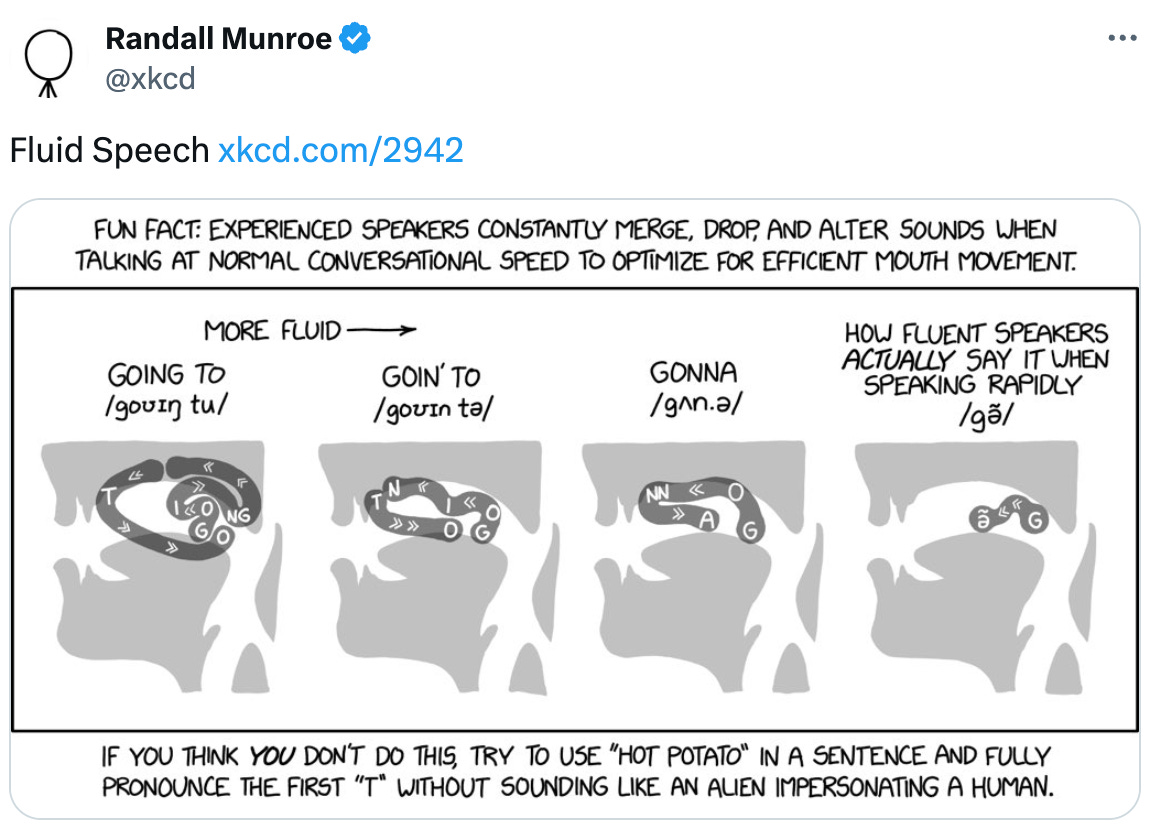   See new posts Conversation Randall Munroe @xkcd Fluid Speech http://xkcd.com/2942