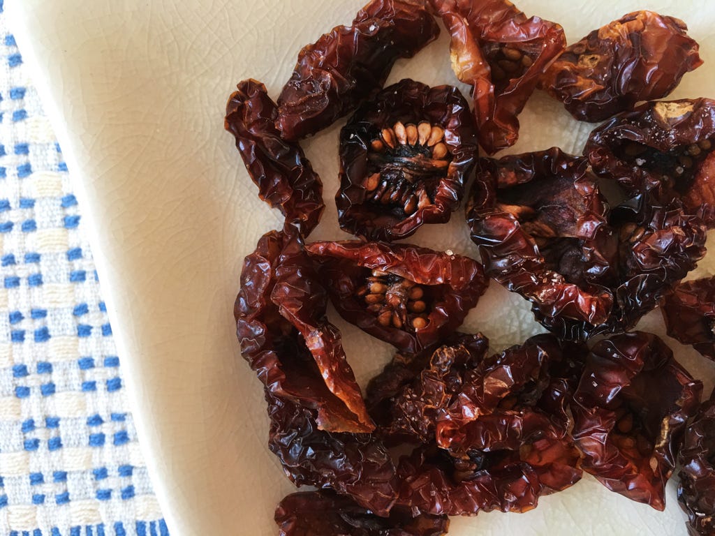 Dried tomatoes, Sicily