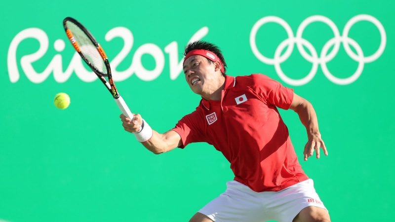 kei nishikori defeats rafael nadal rio olympics