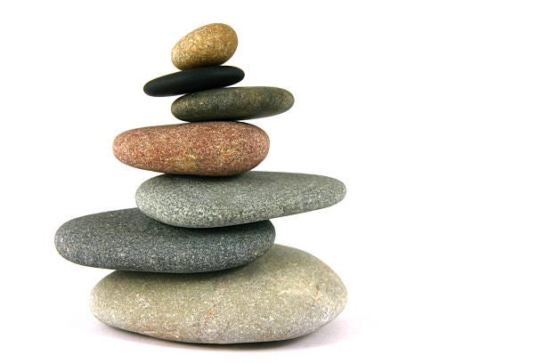 Seven Pebbles Pyramid Stock Photo - Download Image Now - Stack, Stone -  Object, Stacking - iStock