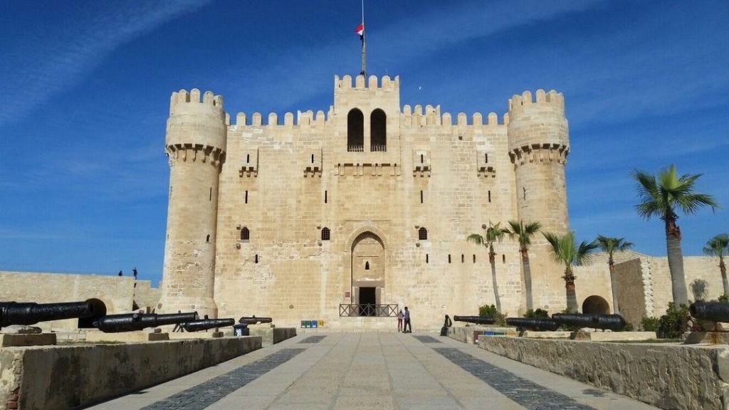 Entrance to the Citadel in Alexandria, a top Egypt landmark