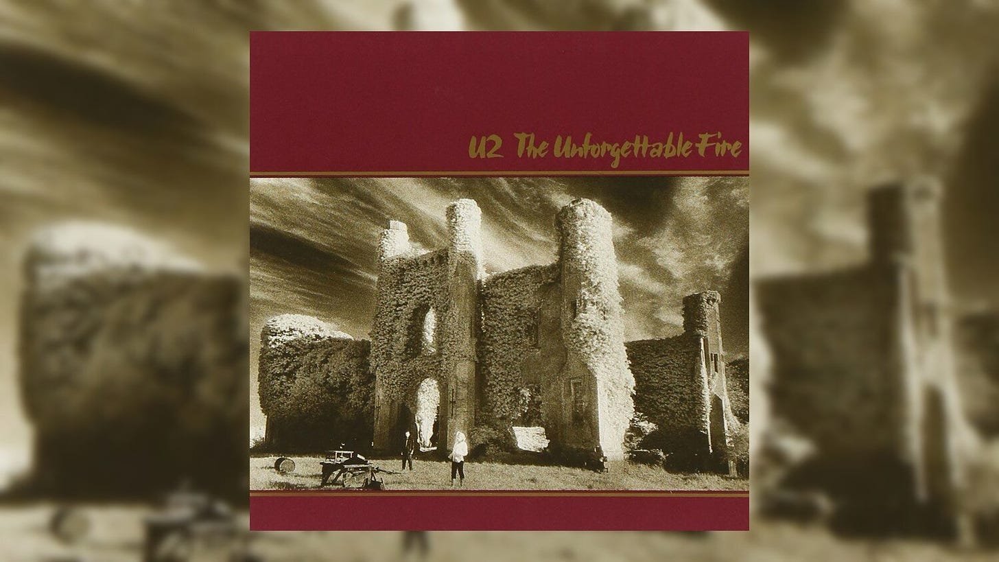 Cover of 'The Unforgettable Fire' by U2