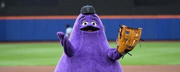 Mets begin winning streak after Grimace throws first pitch - ESPN Mets begin winning streak after Grimace throws first pitch - ESPN