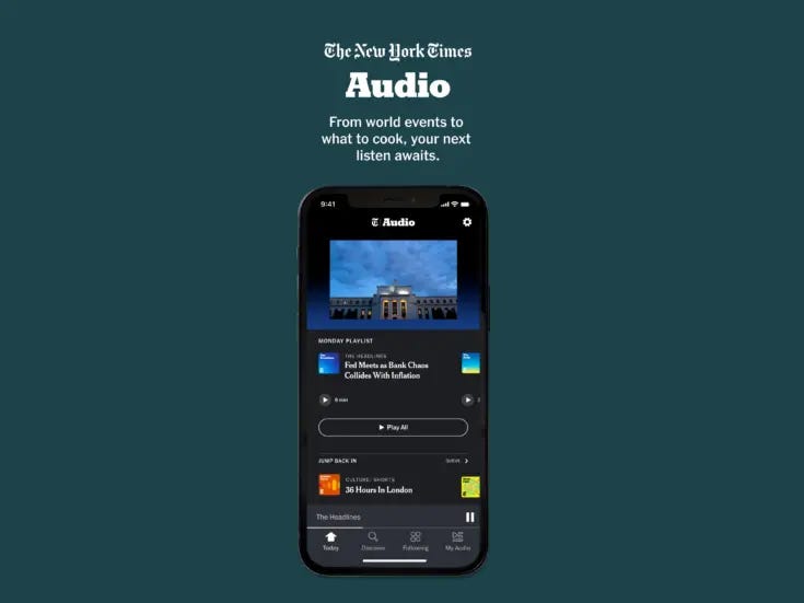 'Not a podcast app': New York Times Audio exceeds one million downloads