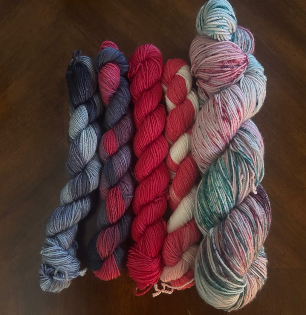 TONS of Yarn, Socks, Blankets & Bookmark WIPs & More in My Florida Knitting Adventures for December 2