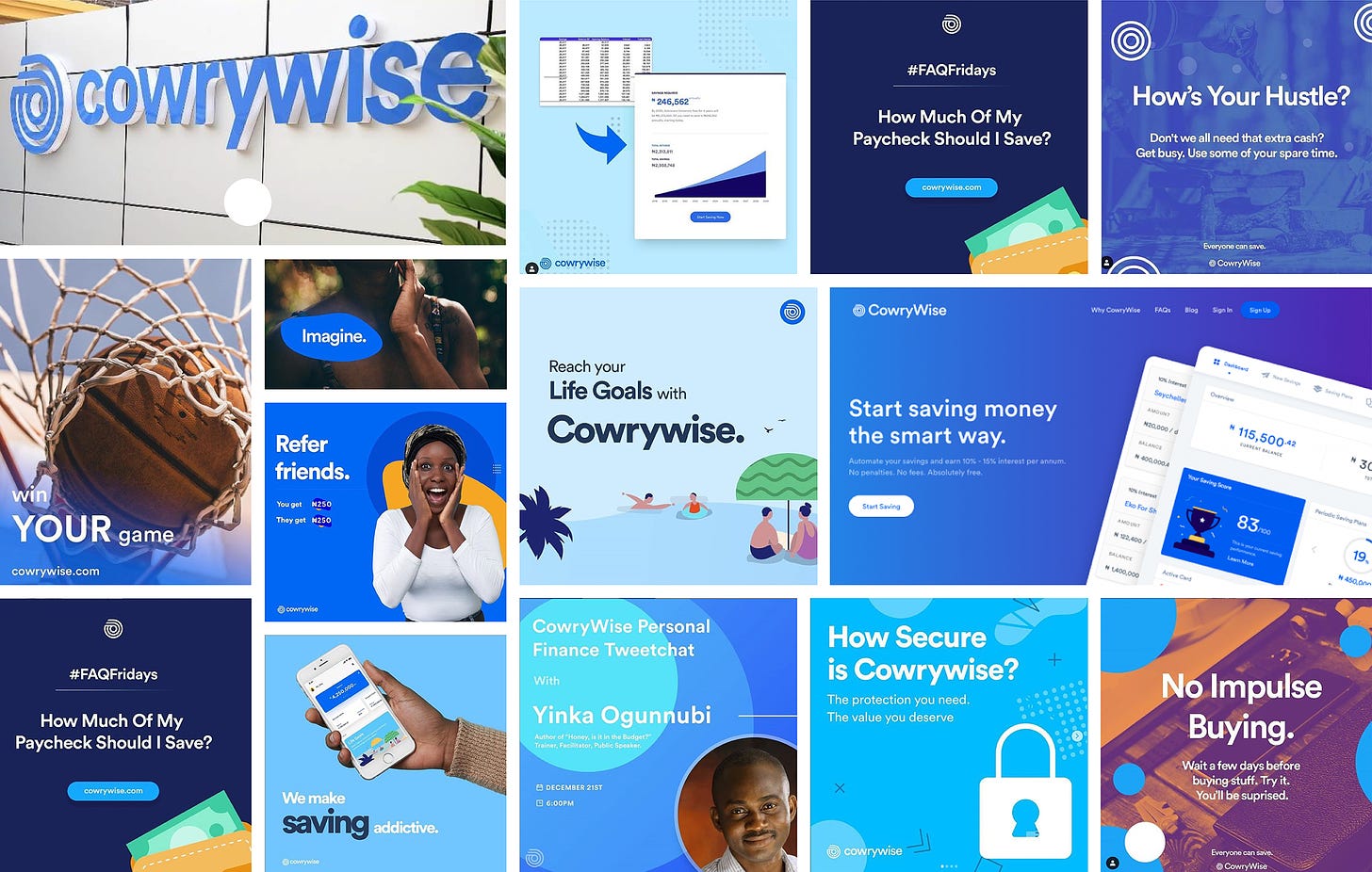 Cowrywise brand identity by Da Design Studio