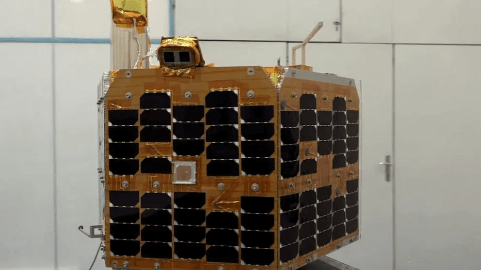 The "Chamran-1" satellite is seen at an undisclosed location in Iran, in this handout image obtained on September 14, 2024.