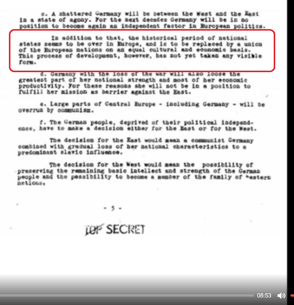 Toward the middle of 1944 Gen Gehlen became convinced that, ' in the future, world politics will be determined exclusively by the US and the USSR' 
