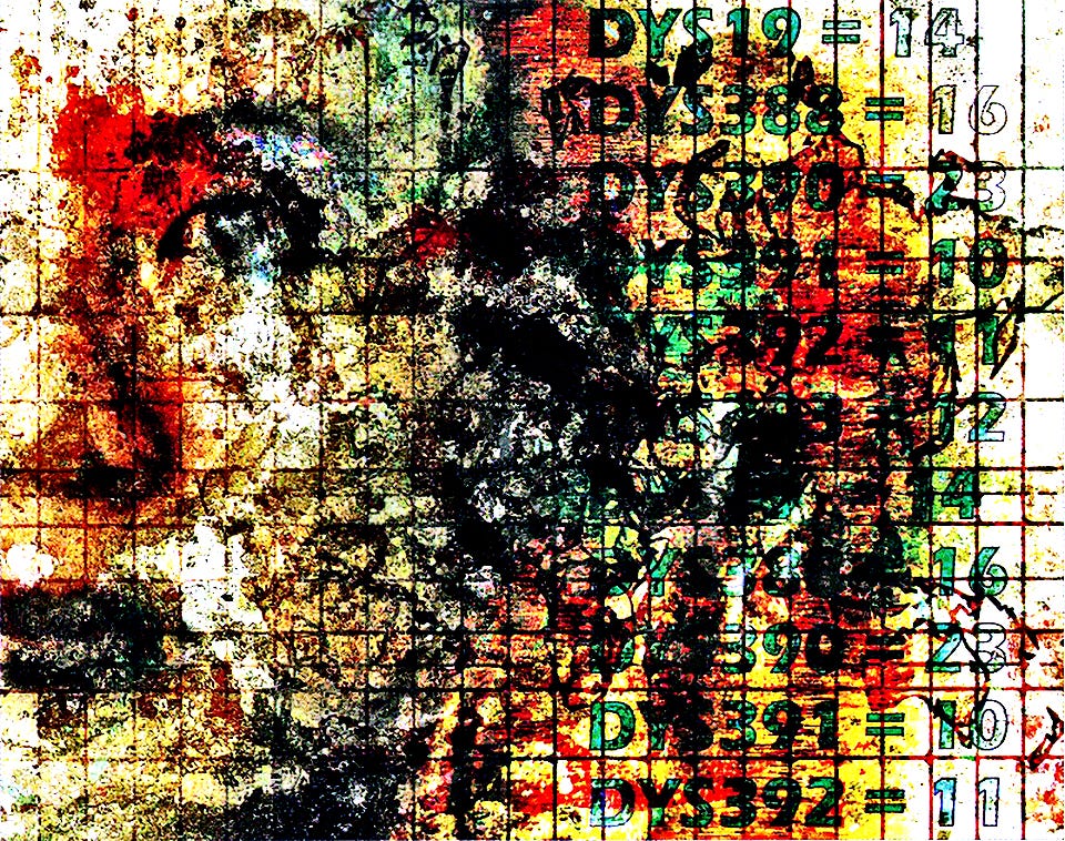 World Identity Card with embedded DNA sequence.