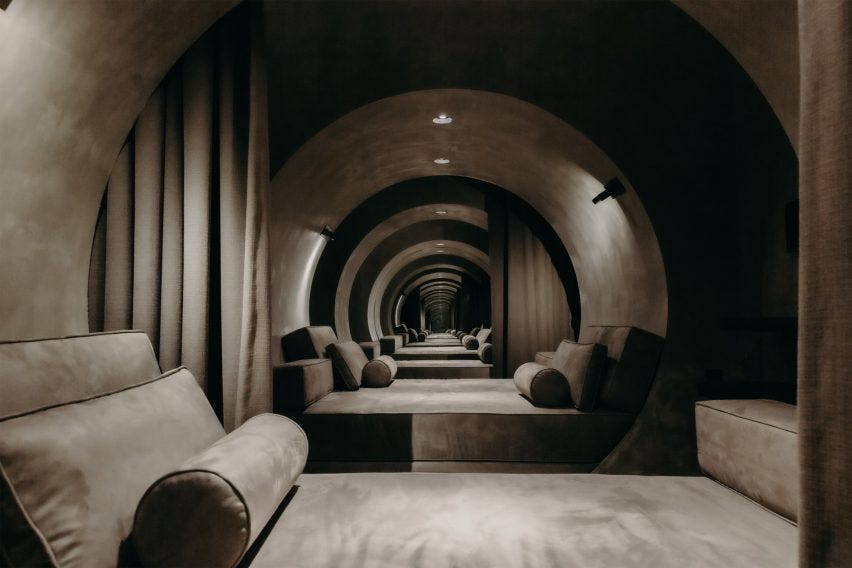 A circular opening inside Remedy Place