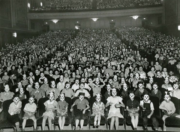 Treffen des Mickey Mouse Fan-Clubs, 1930er Jahre