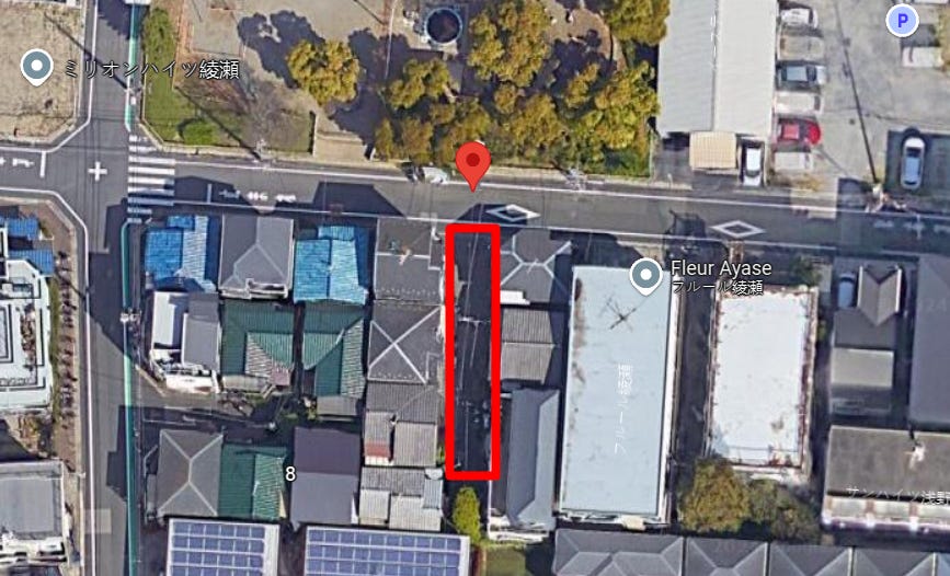 The supposed location where Furuta was tortured and murdered. It was the second house on the right in the highlighted cul-de-sac. Source: Reddit.