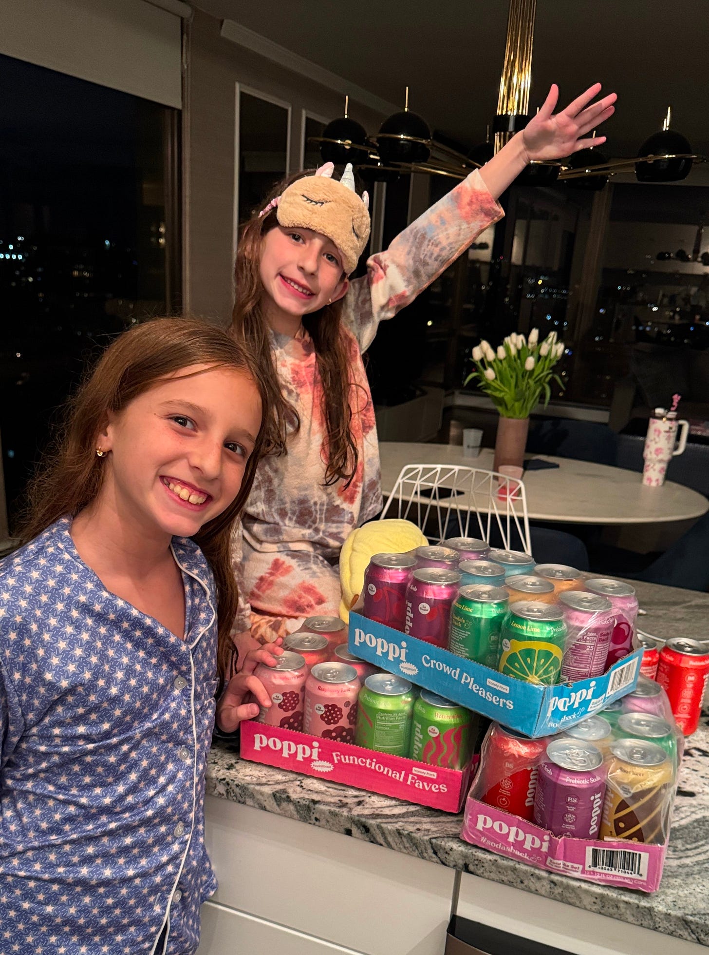 Poppy Gordon and Lulu Gordon with their Poppi | Dana's Diaries on Substack