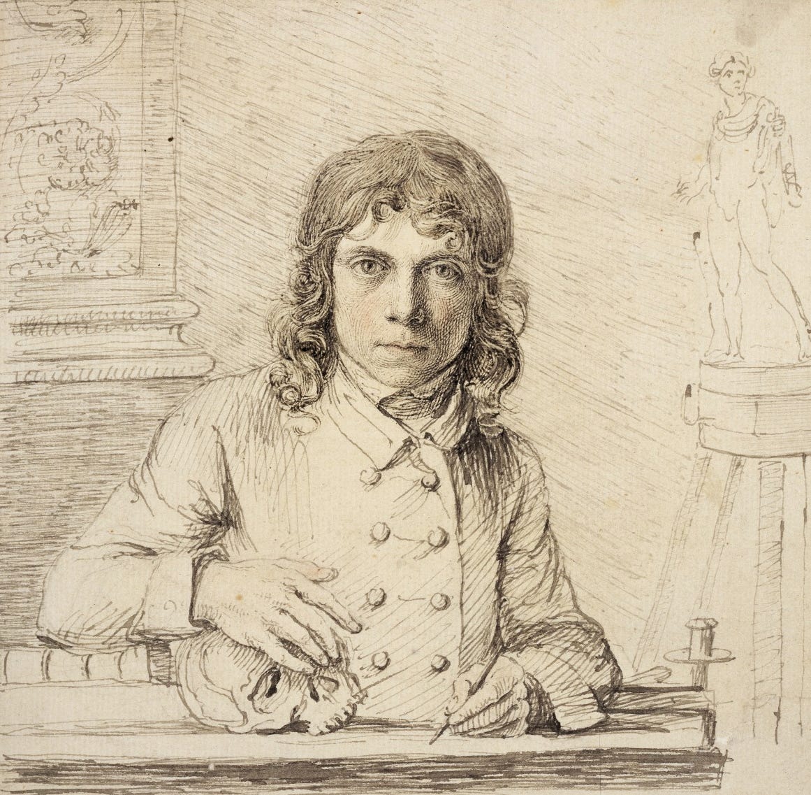John Flaxman, Self-Portrait at the Age of 24 (1779)