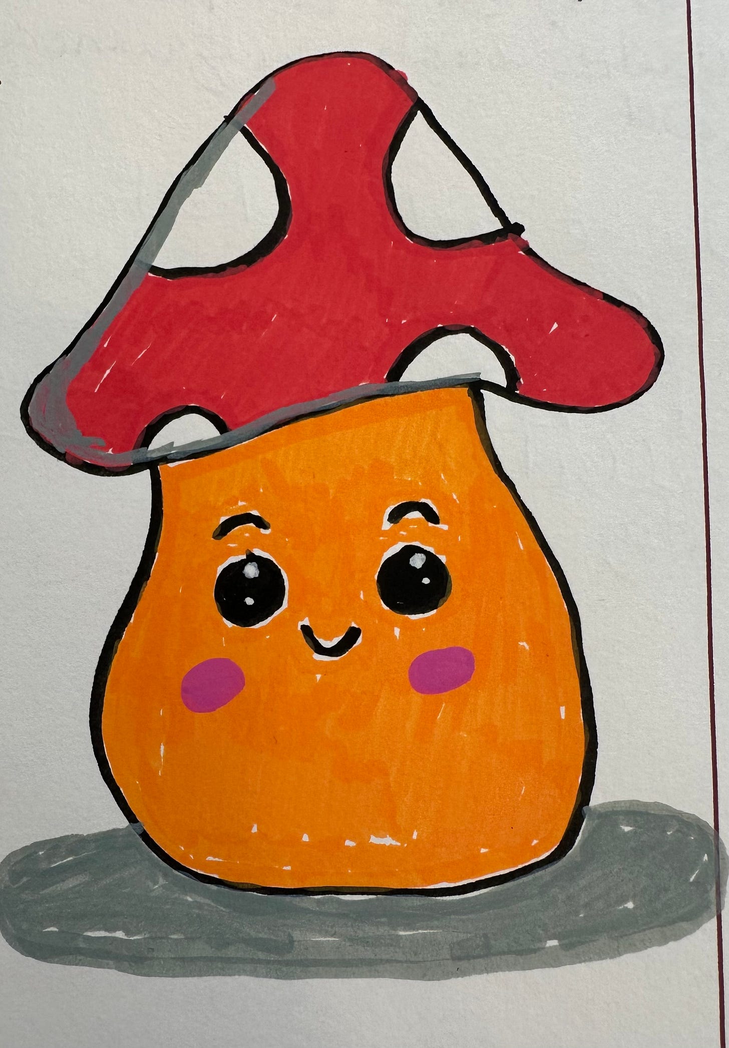 mushroom doodle