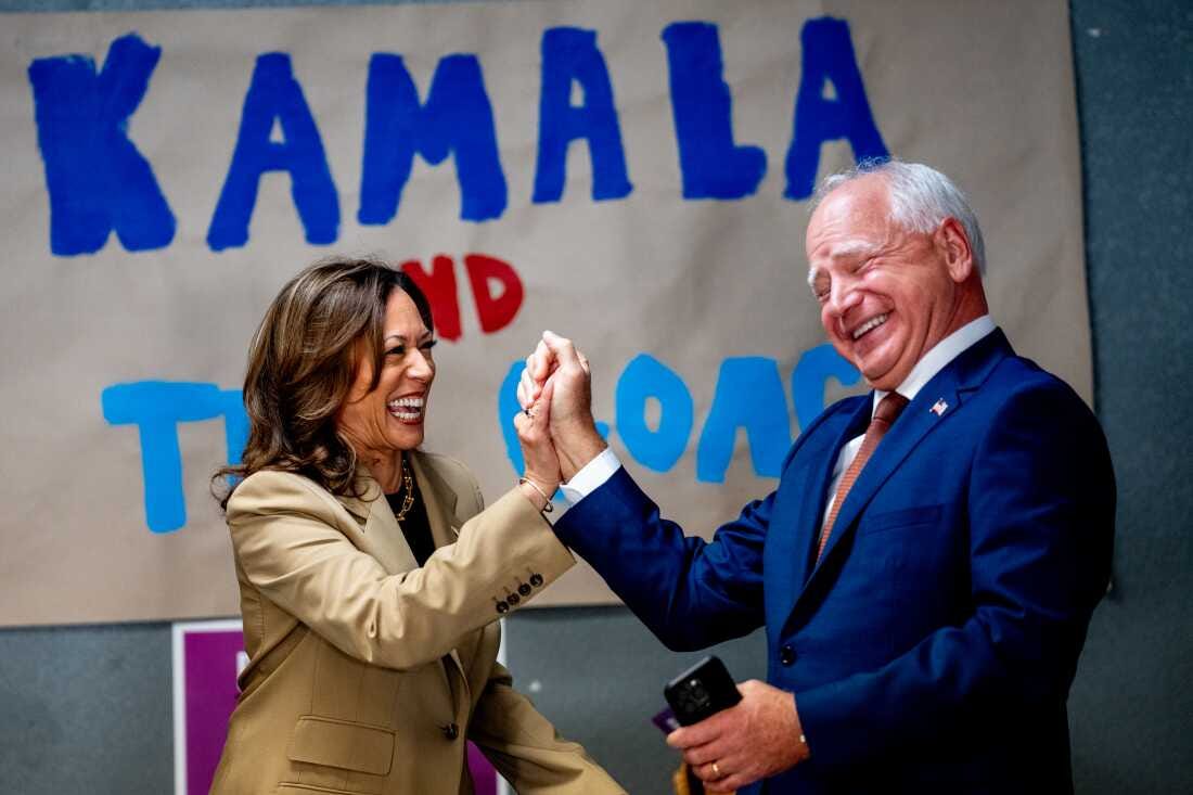 Kamala Harris and Tim Walz bring back joy to Democrats and the campaign :  NPR